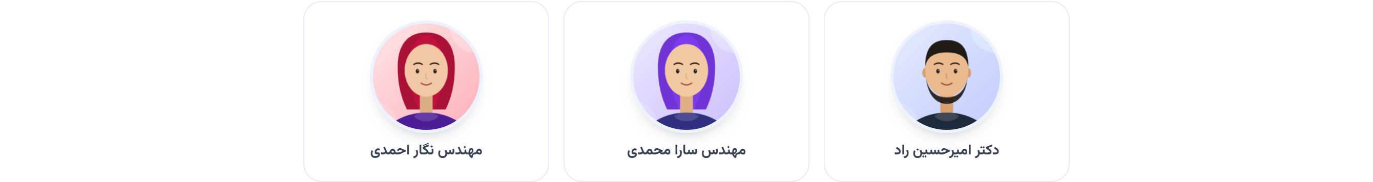 فهرست مدرسان در صفحهٔ دوره